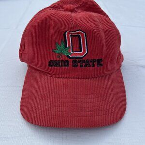 Vintage Pioneer Ohio State Buckeyes Corduroy Snap Back Hat